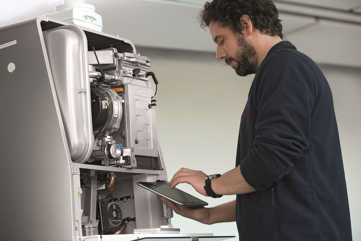 De nieuwe generatie Nefit toestellen, Nefit 9000i, met venturi die met de hand (zonder gereedschap) heel eenvoudig kan worden ingesteld voor andere gassoorten. Bron: Nefit