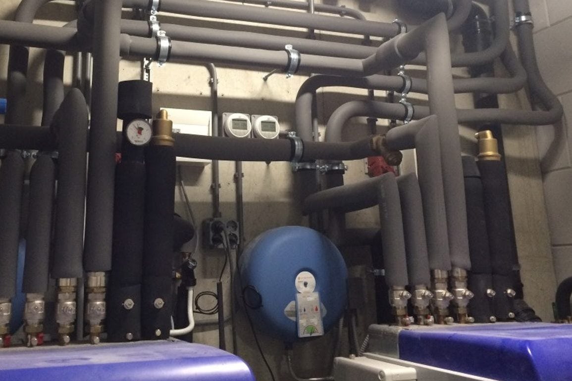 Het 8-pijpdistributiesystem van de ‘decentrale multiboiler-oplossing’