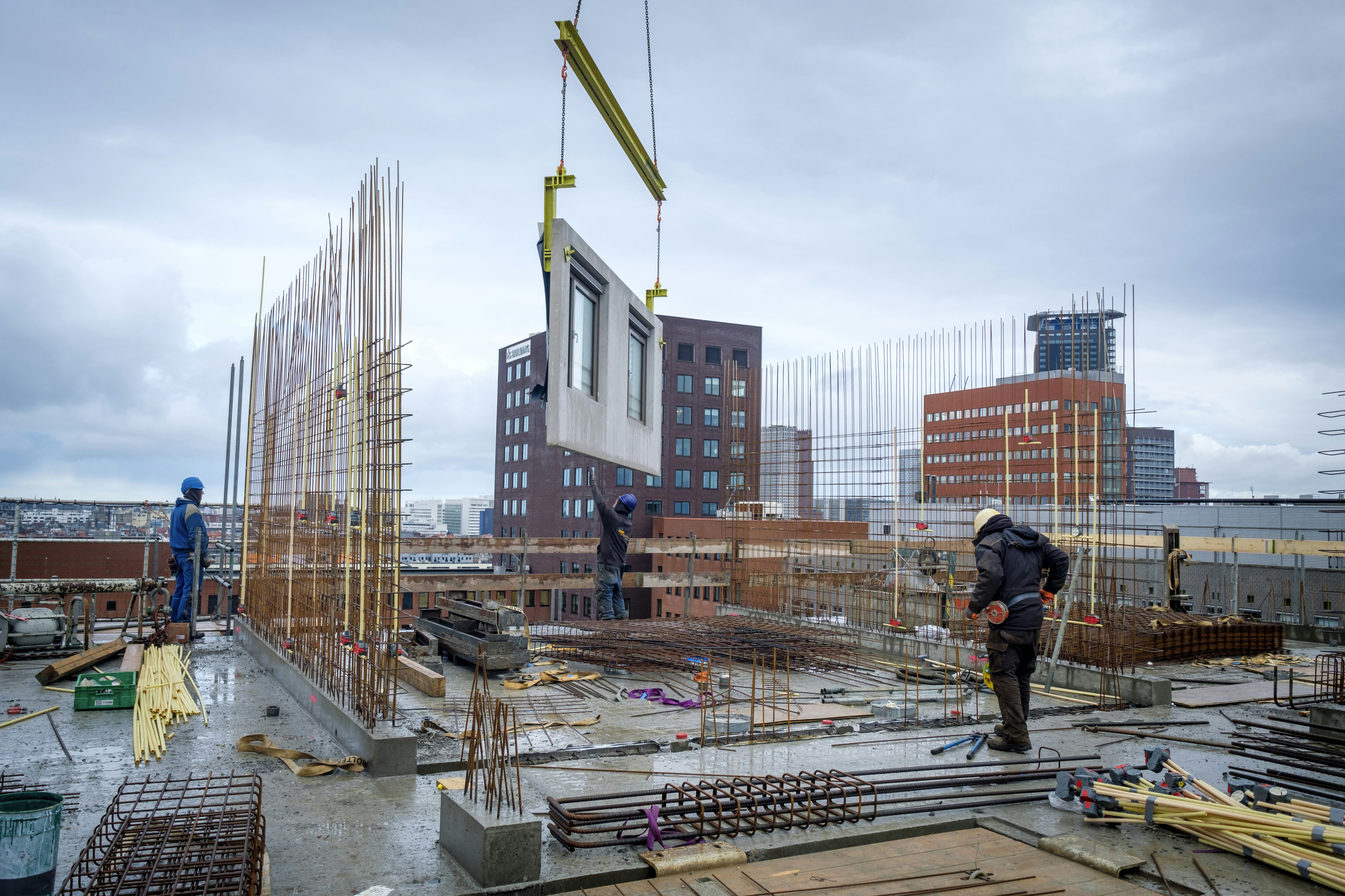 (C) Roel Dijkstra / Joep van der Pal
bouw van de Leemantoren aan het Leemansplein in Den Haag