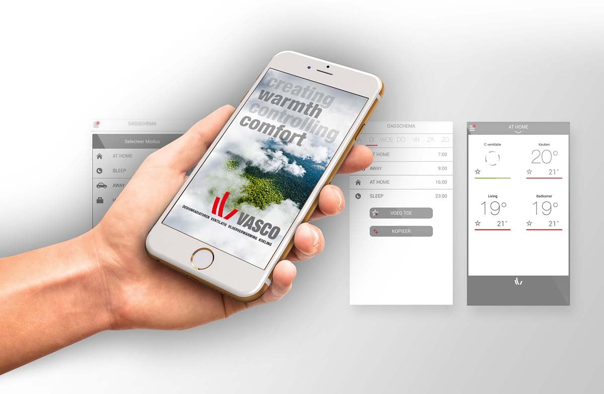 Climate Control App - drie installaties met 1 app bedienen