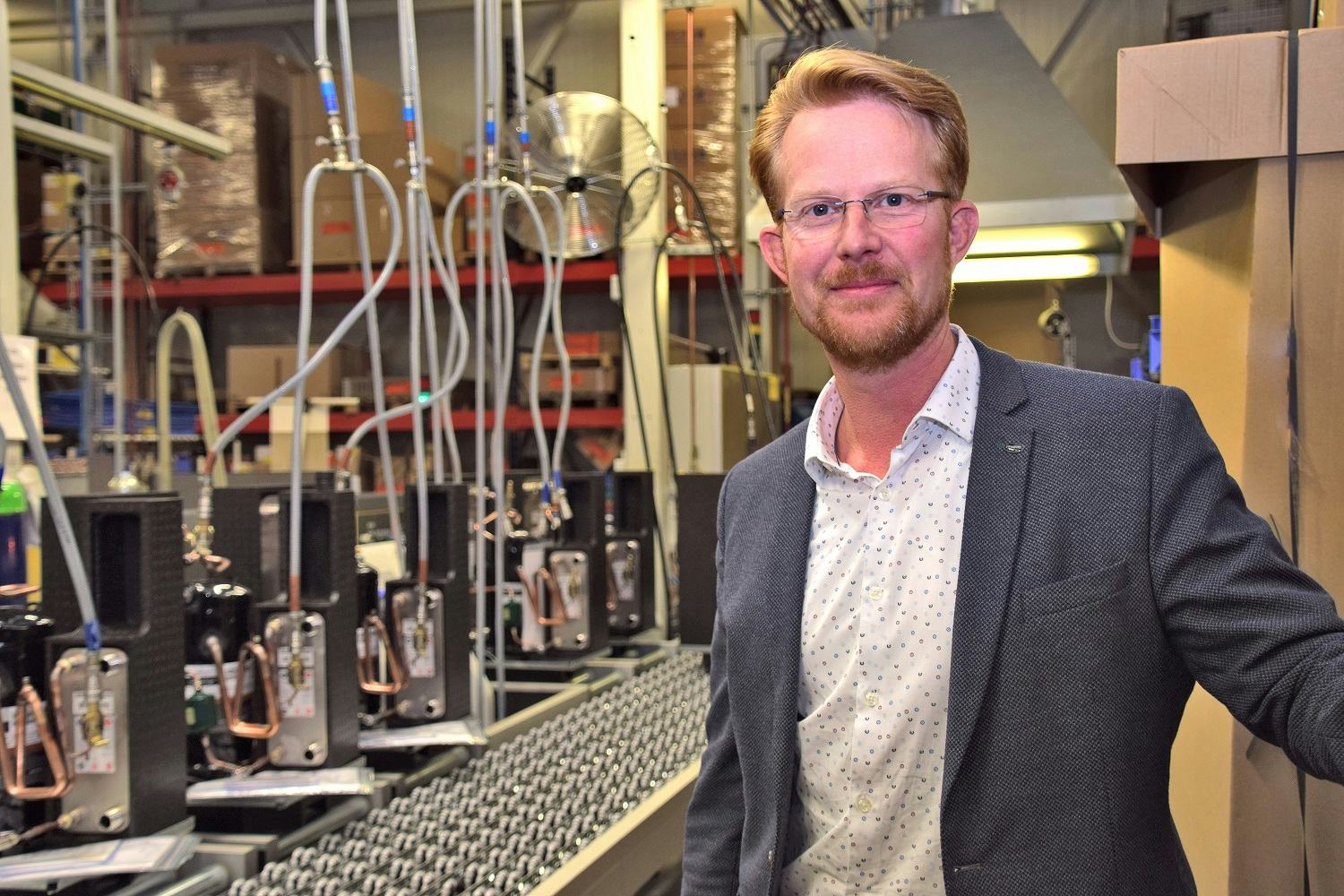 Elbert Stoffer, innovatiemanager warmtepompen bij Itho Daalderop.