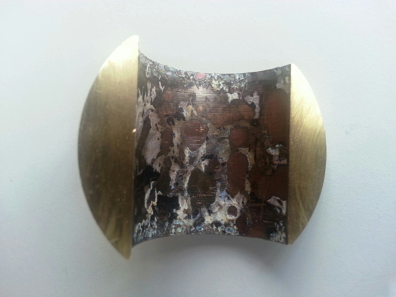 Beginstadium van ontzinking in een kogelkraan. Bron: ISSO-publicatie 13.