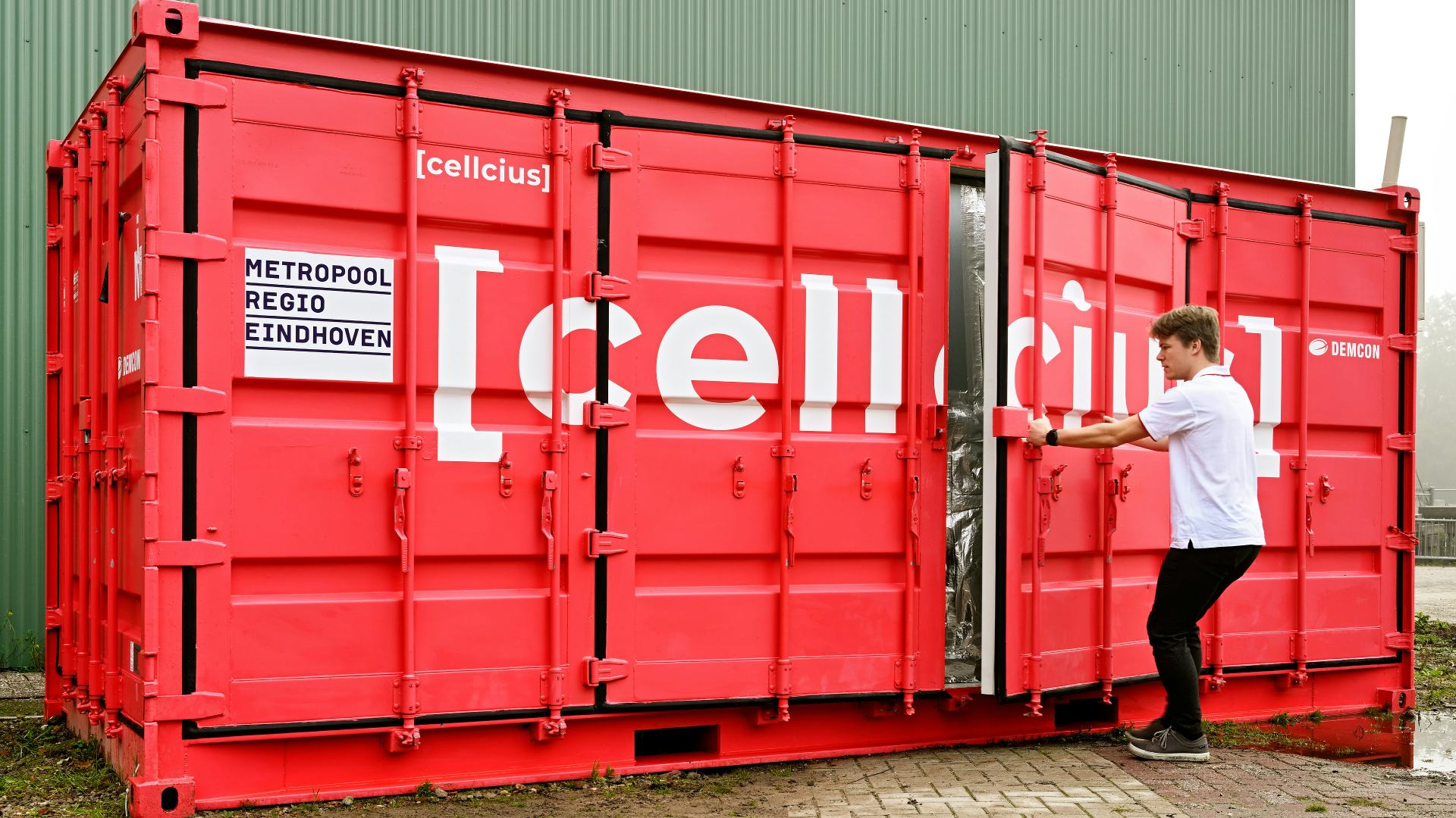Cellcius warmtebatterij in container - foto Cellcius