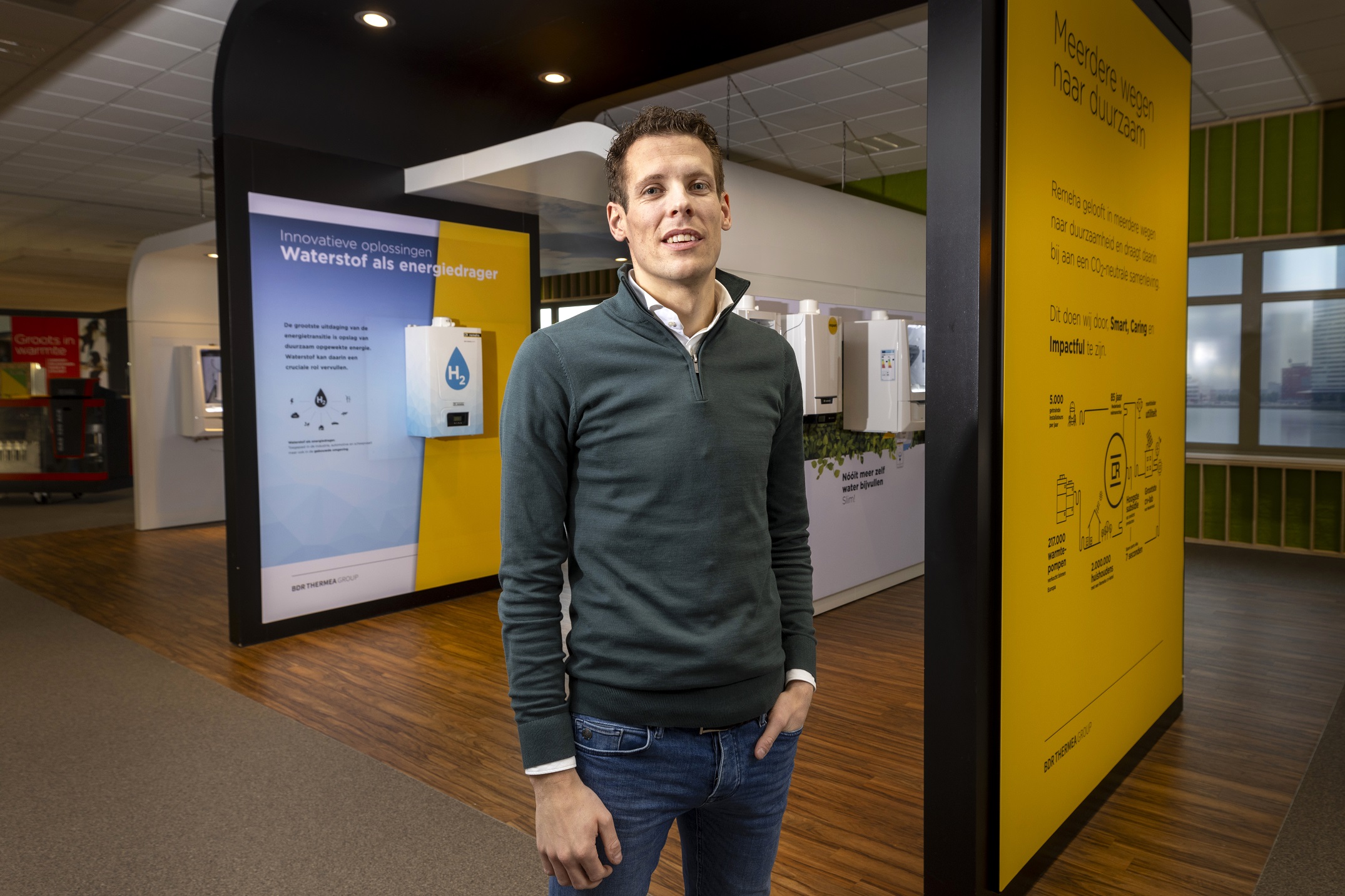 Met circulaire stand wil Remeha statement maken