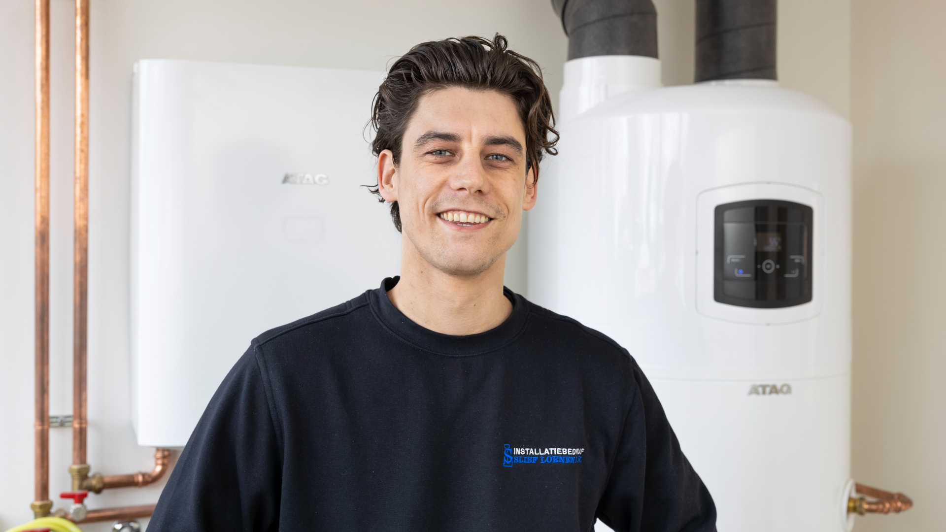 Bryan Slief van Installatiebedrijf Slief - foto: NFP