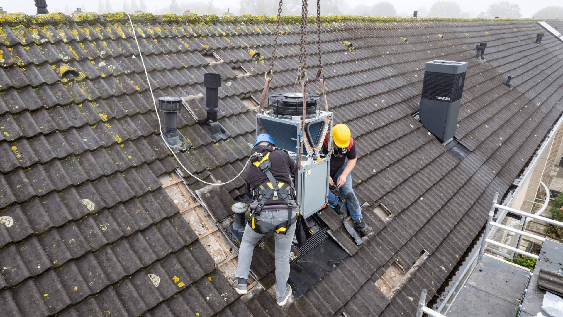 Installatiewerkzaamheden bij een renovatieproject