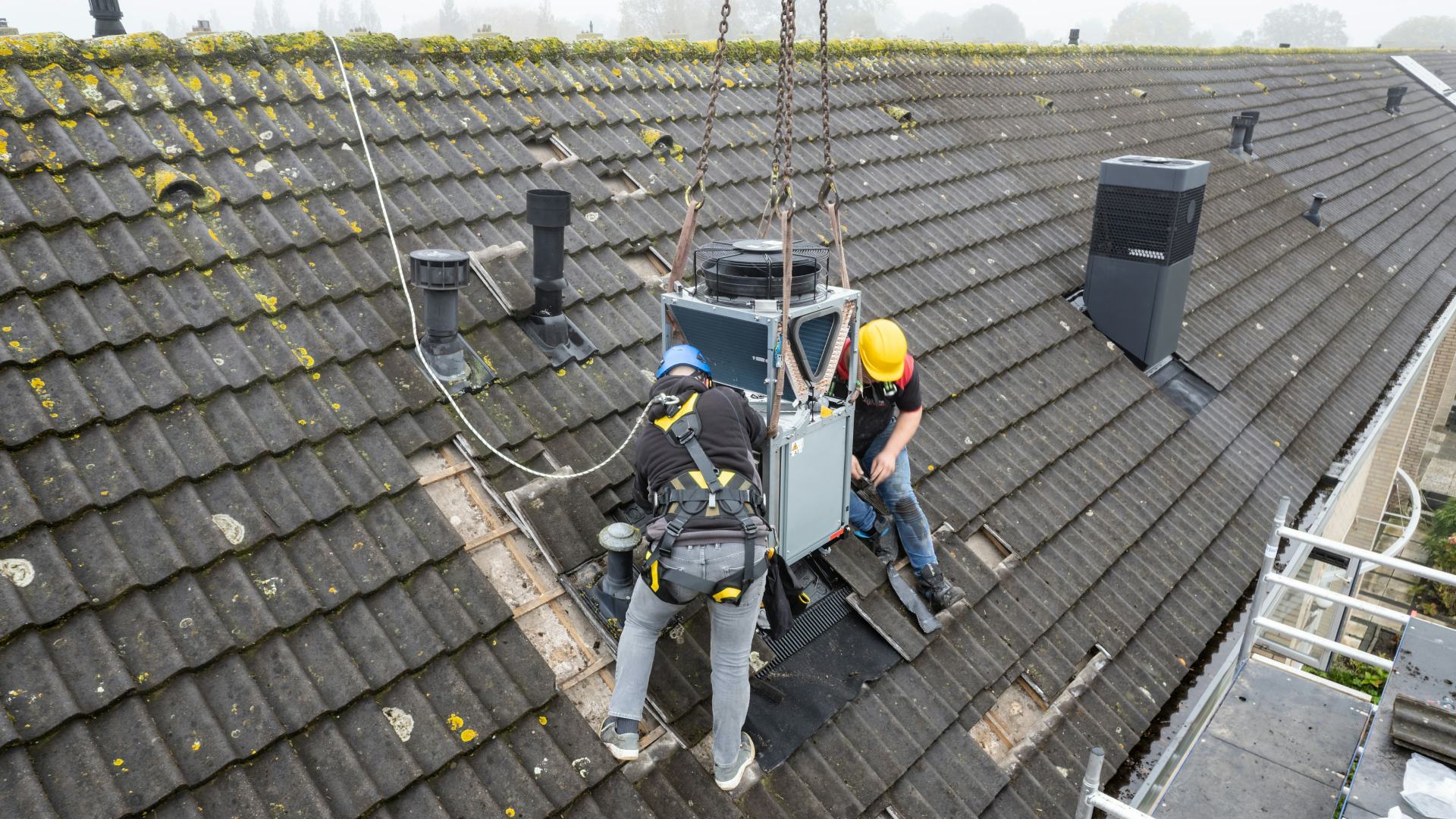Installatiewerkzaamheden bij een renovatieproject