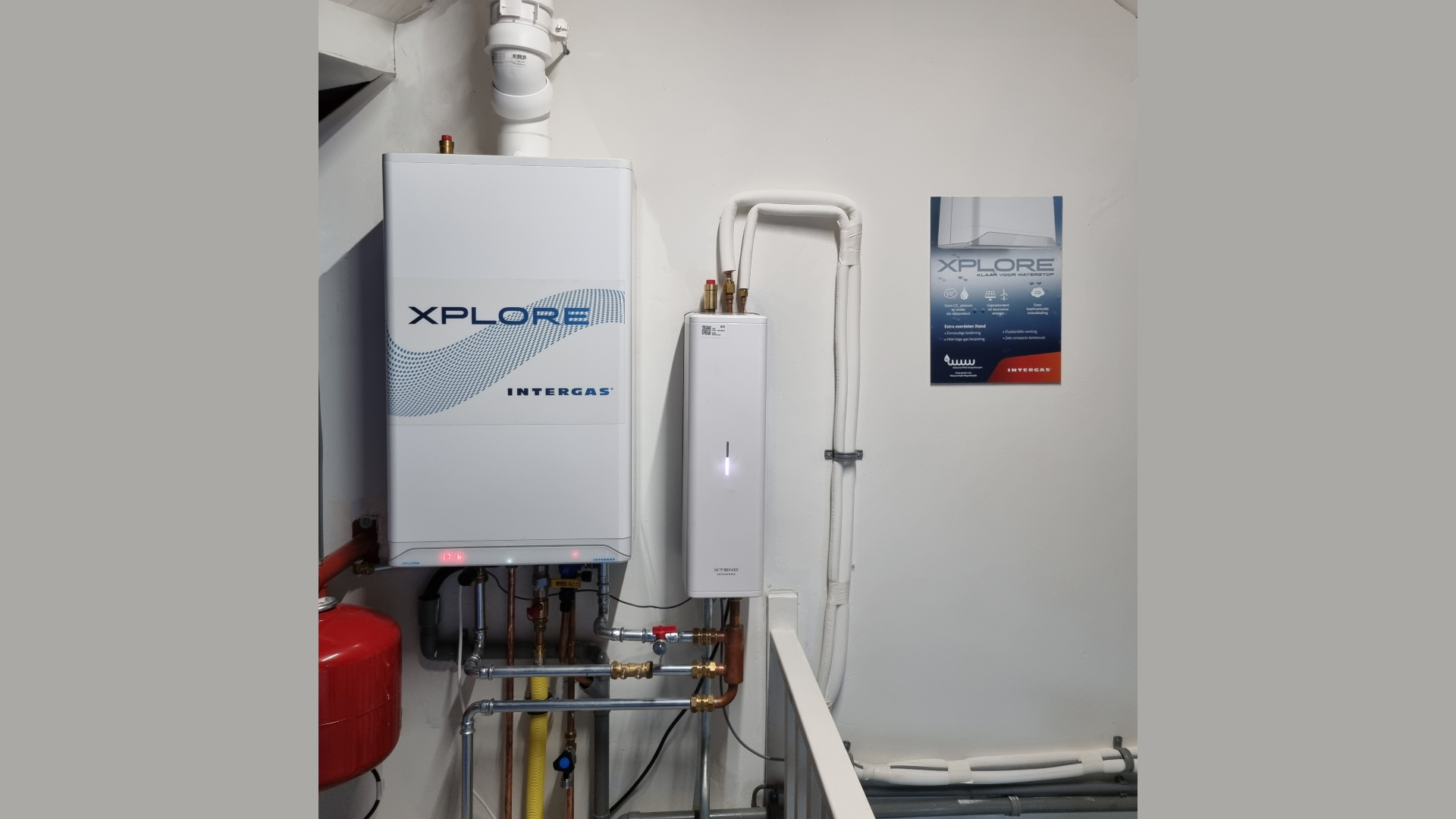 Intergas waterstofketel en hybride warmtepomp in Wagenborgen - foto: Intergas