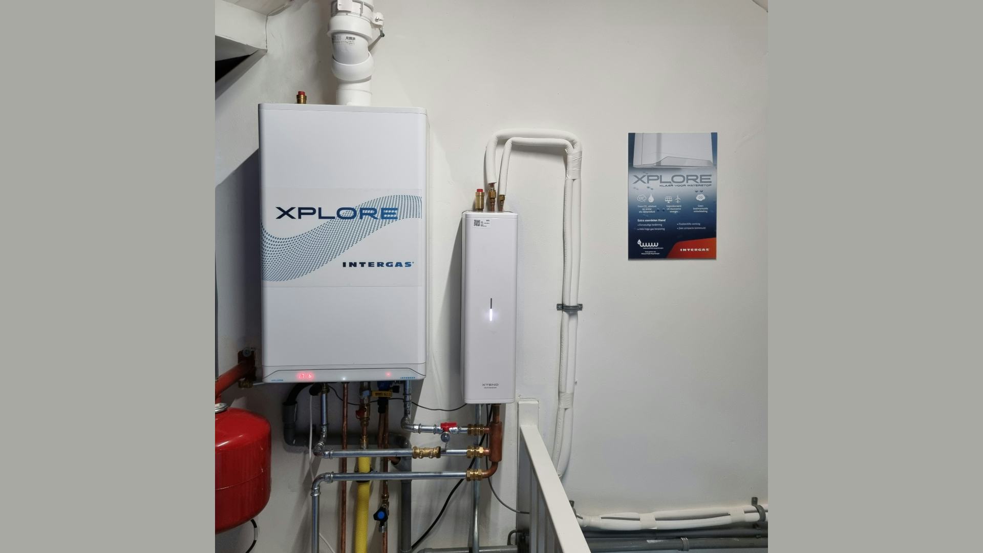 Intergas waterstofketel en hybride warmtepomp in Wagenborgen - foto: Intergas