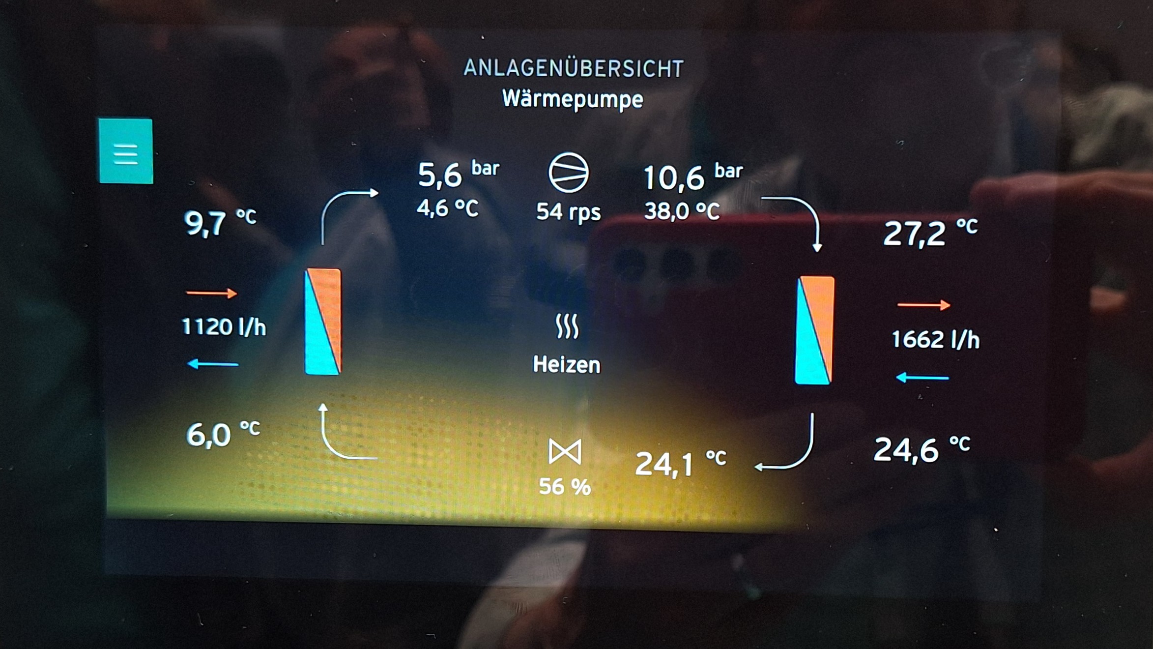 Heldere interface bij propaan bodemwarmtepomp geoTherm exclusive
