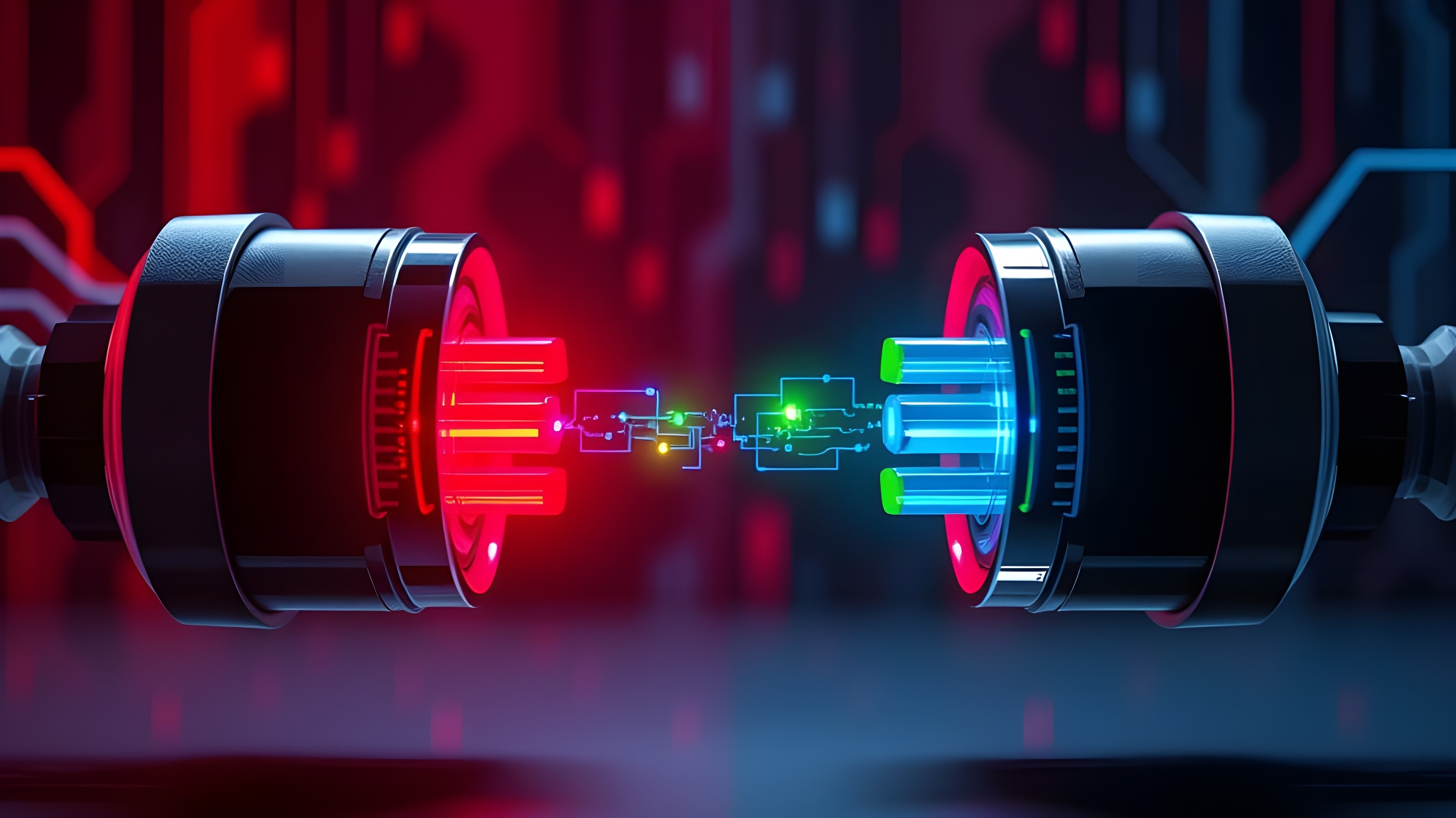 Datastekker maakt communicatie tussen installatieonderdelen en/of partijen makkelijker. Beeld gegenereerd in NightCafé met model Flux Schnell