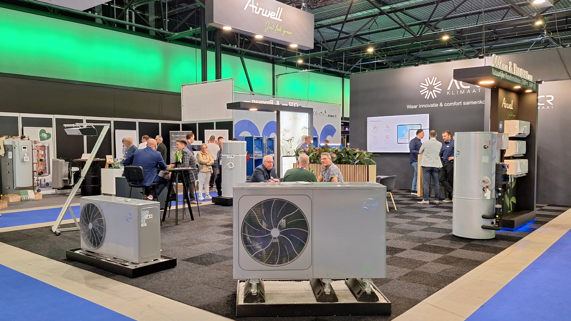 De stand van ACR Klimaat op de beurs Green Heating Solutions in Den Bosch