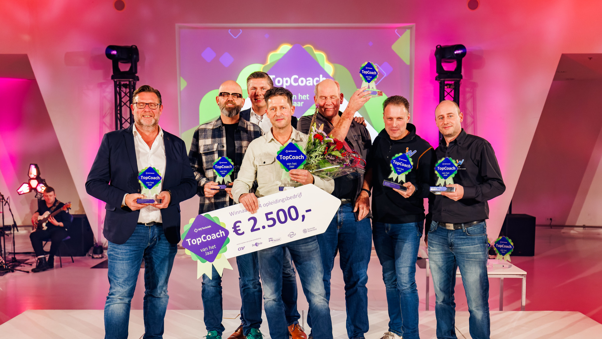 De winnaars van 'Topcoach van het jaar 2024' - foto Wij Techniek (Creative Commons BY-NC-ND 4.0)