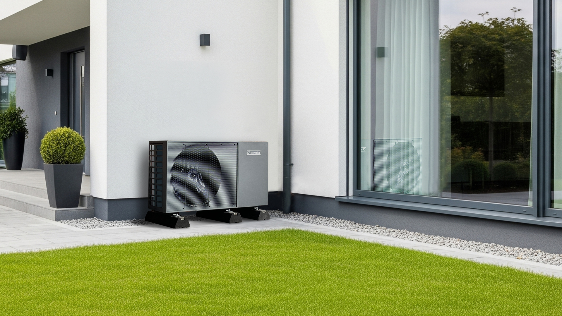 Remeha Confida buitenunit - beeld: Remeha