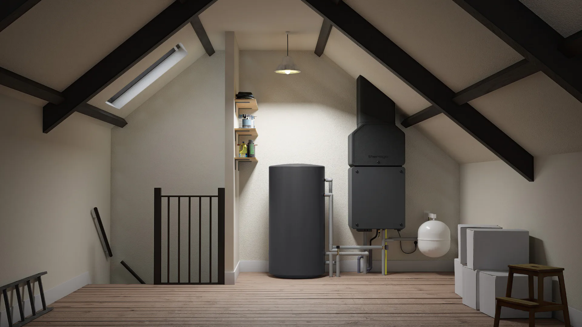 Thermyo gasadsorptiewarmtepomp, beeld: Cooll