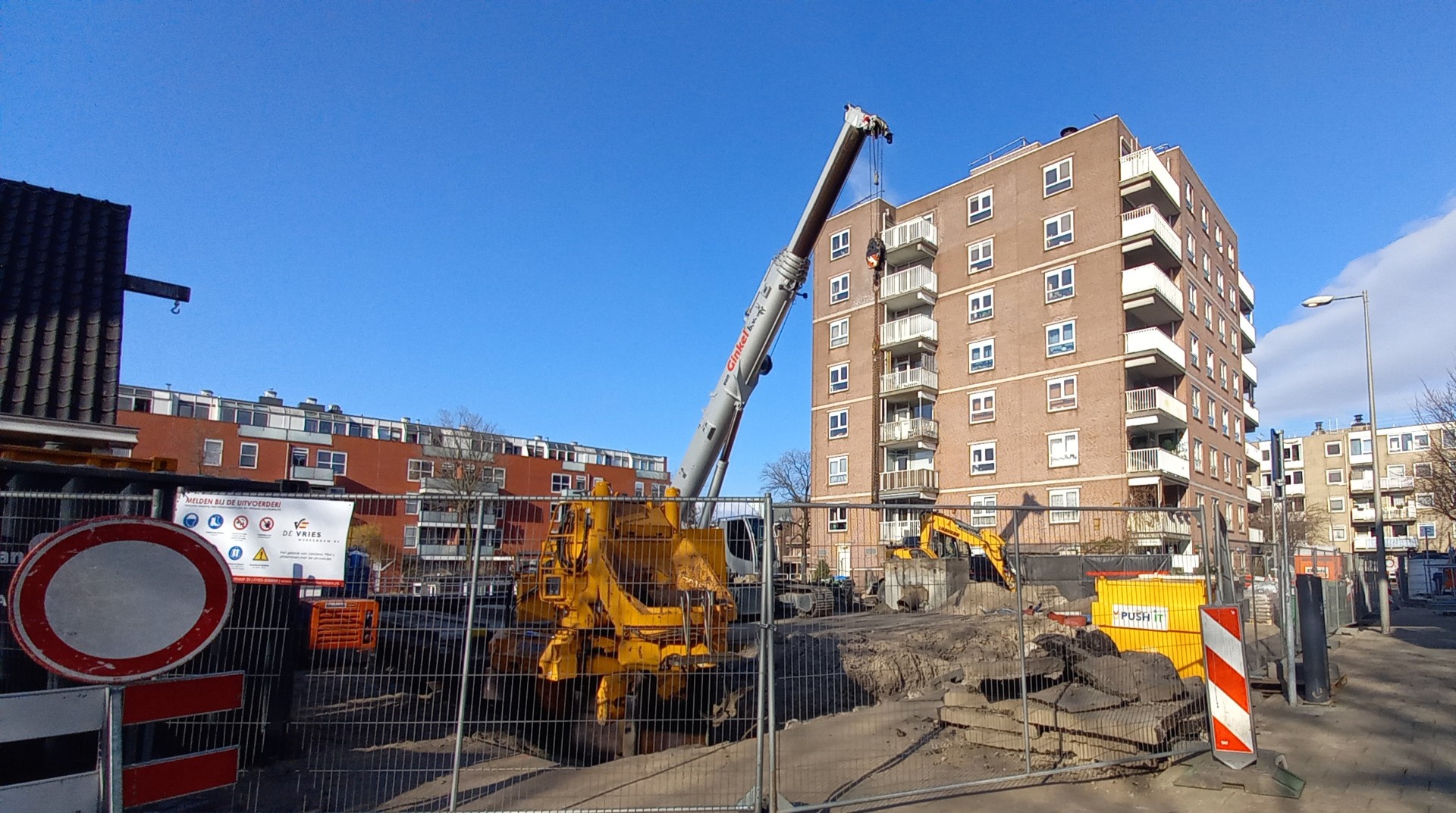 Aquathermie bij Wilhelmina Gasthuis in Amsterdam, bouw van het Ketelhuis - beeld: KetelhuisWG
