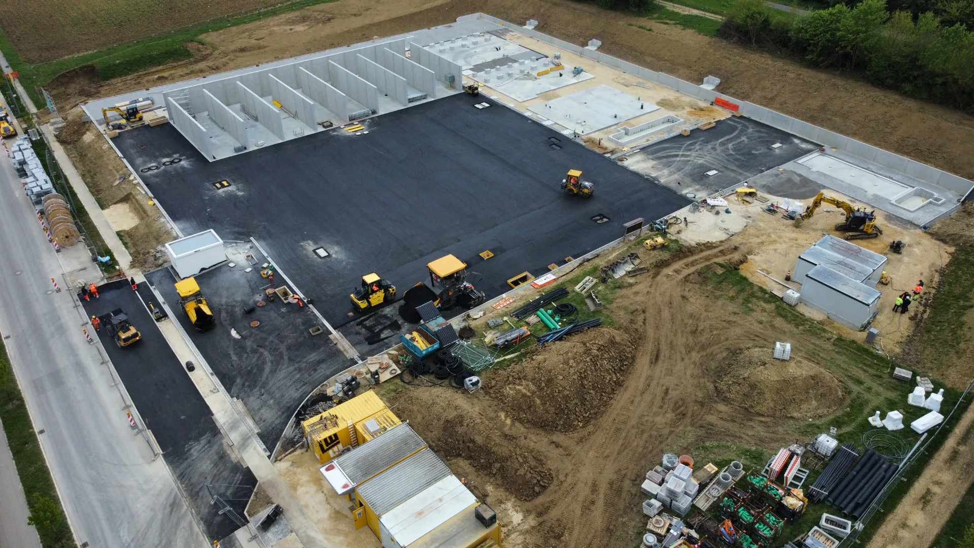 Voorbeeld van een Lhyfe-productielocatie voor groene waterstof in aanbouw in Schwäbisch Gmünd (Duitsland). Beeld: Lhyfe