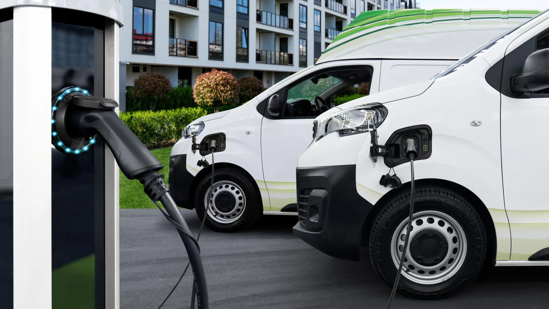 Elektrische bestelbusjes, beeld beschikbaar gesteld door Zero-Emissie Stadslogistiek