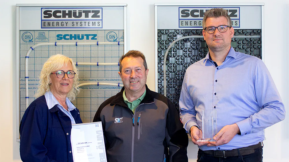 PE-Xa-verwarmingsbuizen van Schütz 25 jaar SKZ-gecertificeerd