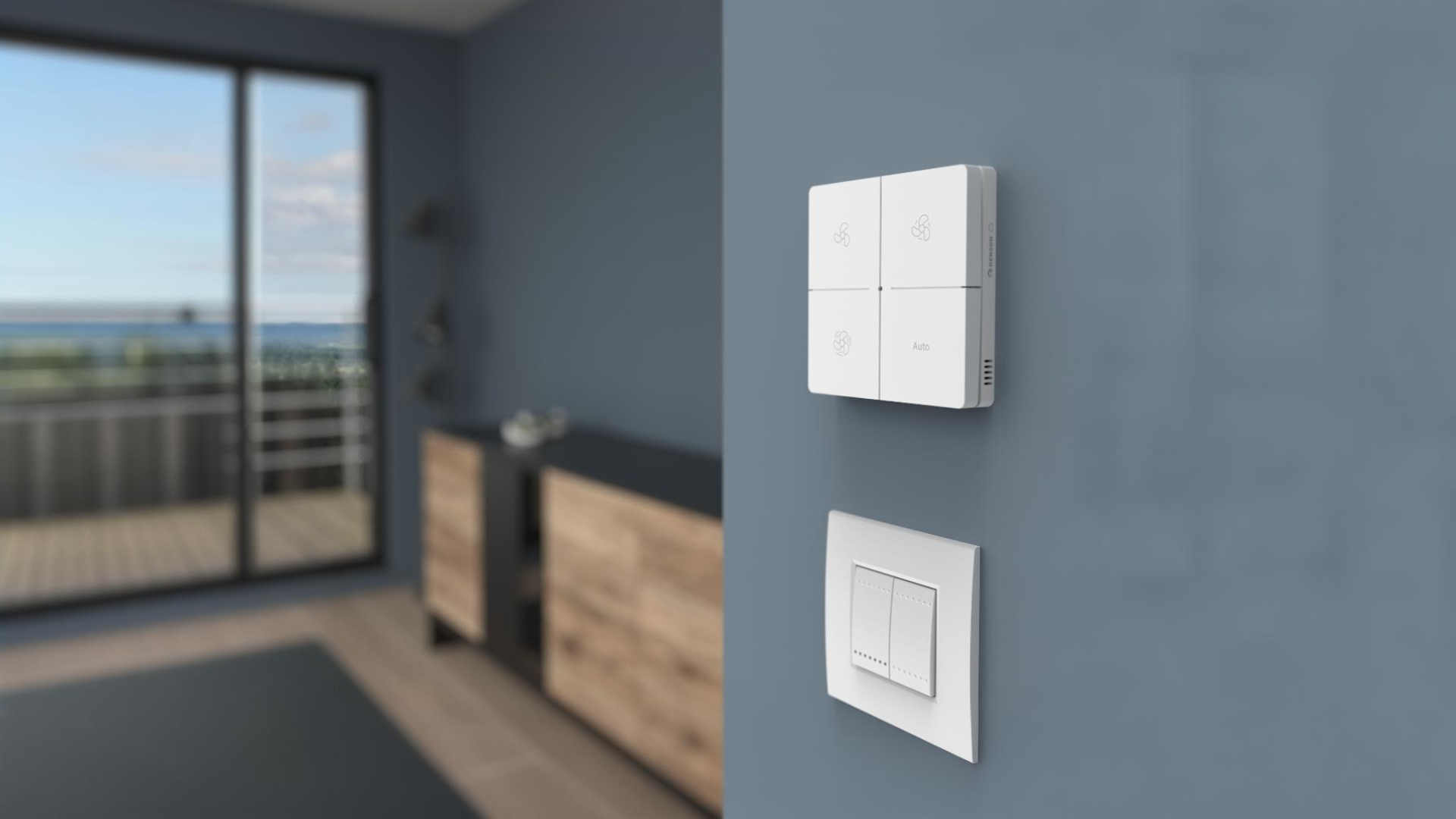 Renson introduceert draadloze ruimtesensoren voor Flux-ventilatie. Beeld: Renson